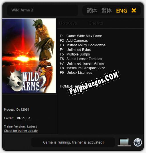 Wild Arms 2: Treinador (V1.0.55)