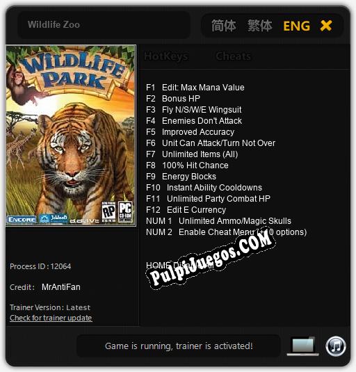 Wildlife Zoo: Trainer +14 [v1.2]