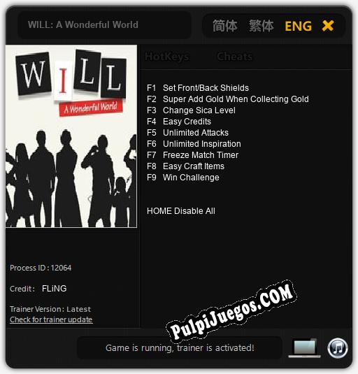 Entrenador liberado a WILL: A Wonderful World [v1.0.4]