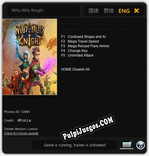 Entrenador liberado a Willy-Nilly Knight [v1.0.2]