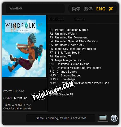 Windfolk: Treinador (V1.0.14)