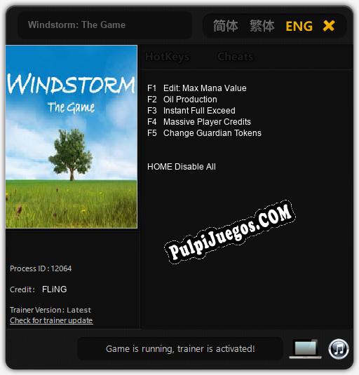 Entrenador liberado a Windstorm: The Game [v1.0.8]