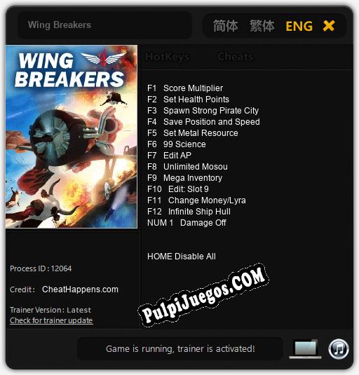 Wing Breakers: Treinador (V1.0.73)