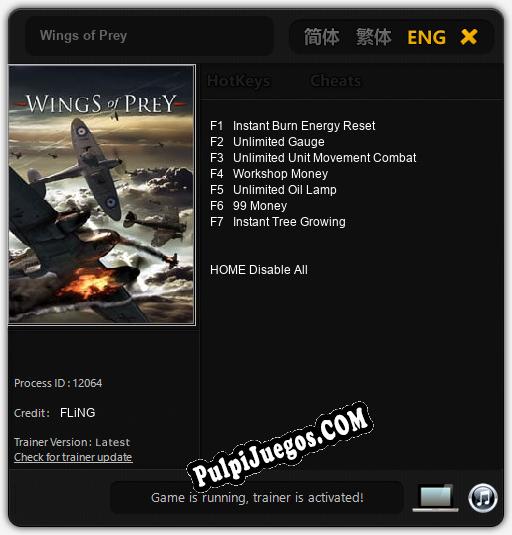 Wings of Prey: Trainer +7 [v1.6]