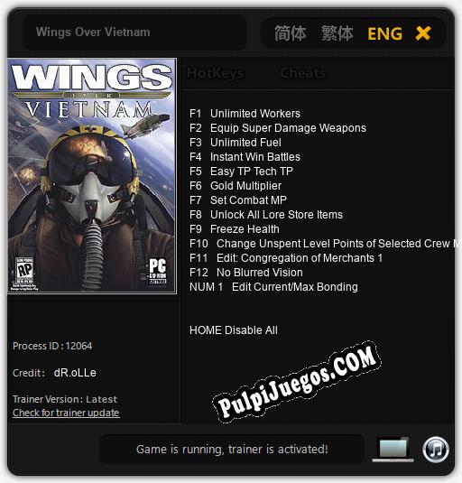 Wings Over Vietnam: Treinador (V1.0.16)