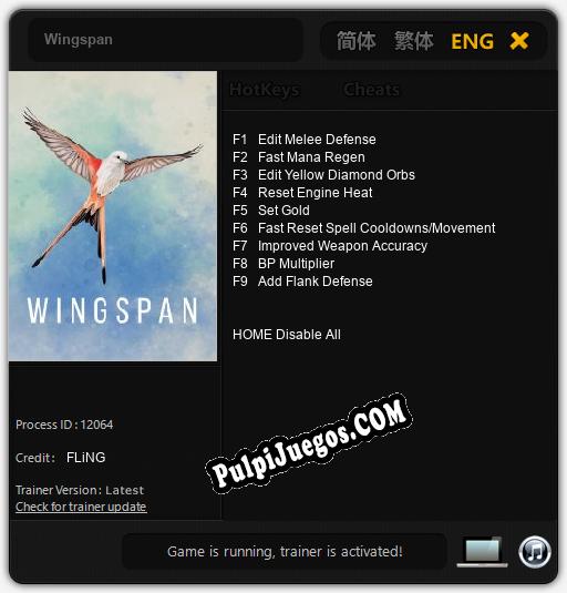 Wingspan: Treinador (V1.0.60)