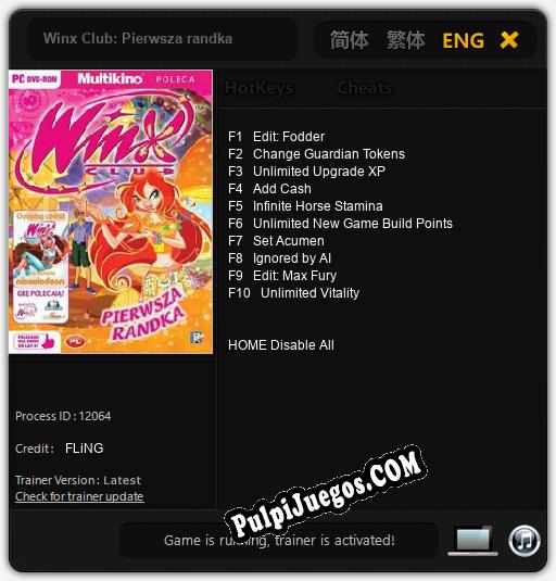 Winx Club: Pierwsza randka: Cheats, Trainer +10 [FLiNG]