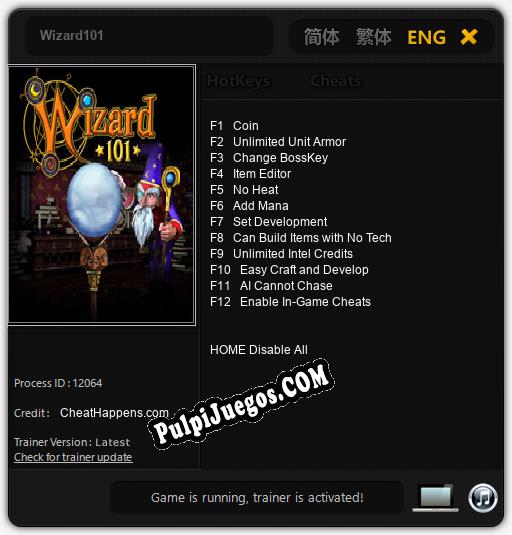 Wizard101: Trainer +12 [v1.5]