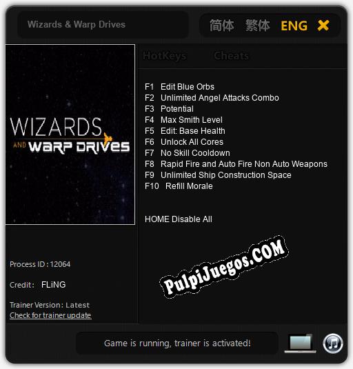 Wizards & Warp Drives: Cheats, Trainer +10 [FLiNG]