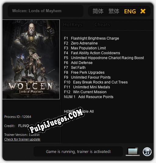 Wolcen: Lords of Mayhem: Trainer +13 [v1.7]