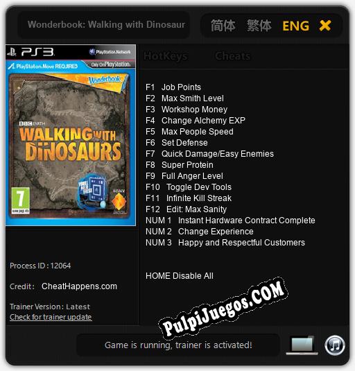 Wonderbook: Walking with Dinosaurs: Treinador (V1.0.4)