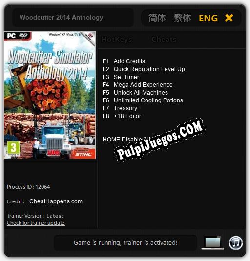 Entrenador liberado a Woodcutter 2014 Anthology [v1.0.3]