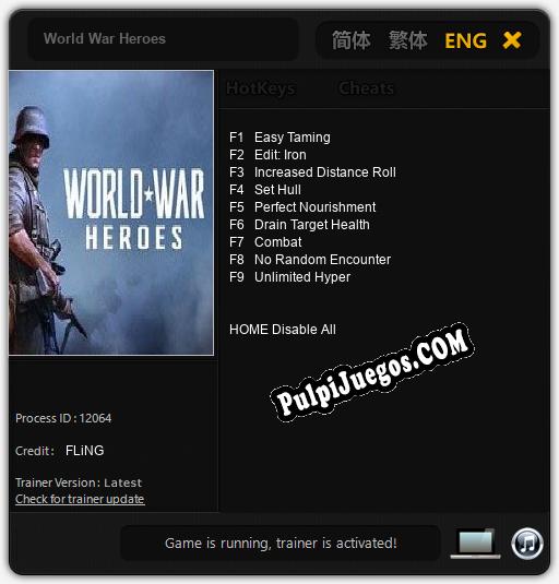 Entrenador liberado a World War Heroes [v1.0.2]