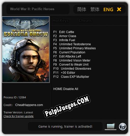 Entrenador liberado a World War II: Pacific Heroes [v1.0.9]