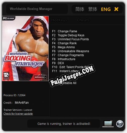 Entrenador liberado a Worldwide Boxing Manager [v1.0.8]