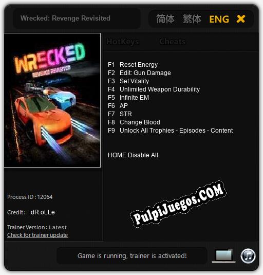 Wrecked: Revenge Revisited: Trainer +9 [v1.7]