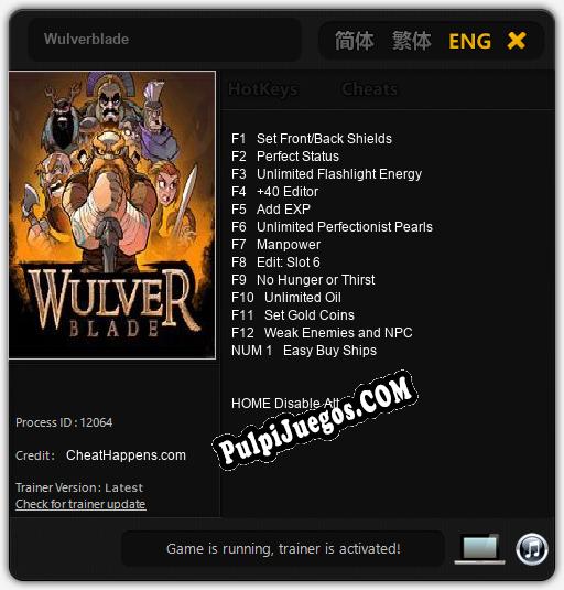 Wulverblade: Trainer +13 [v1.5]