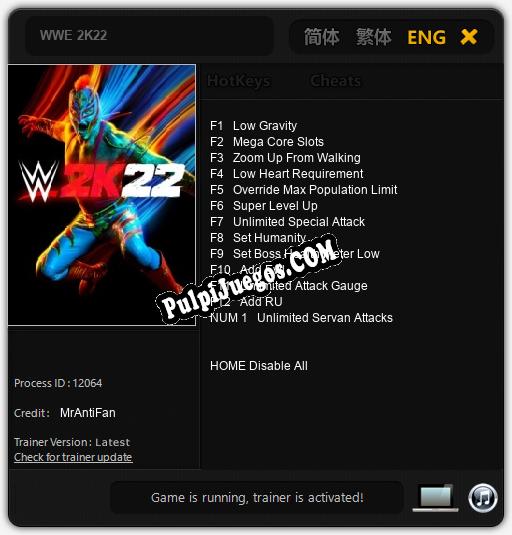 Entrenador liberado a WWE 2K22 [v1.0.3]