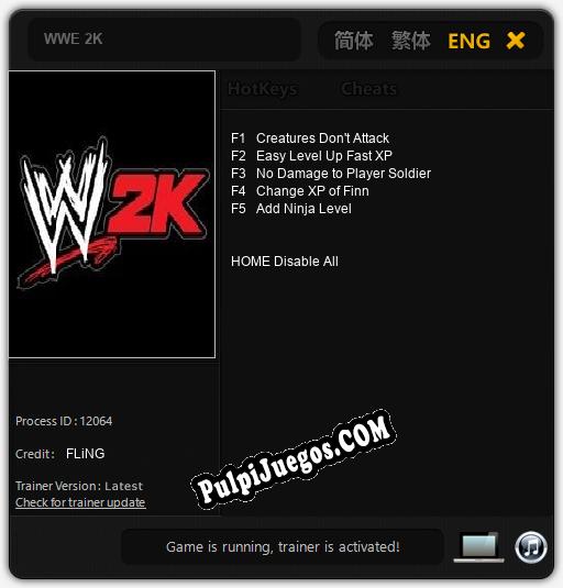 WWE 2K: Cheats, Trainer +5 [FLiNG]