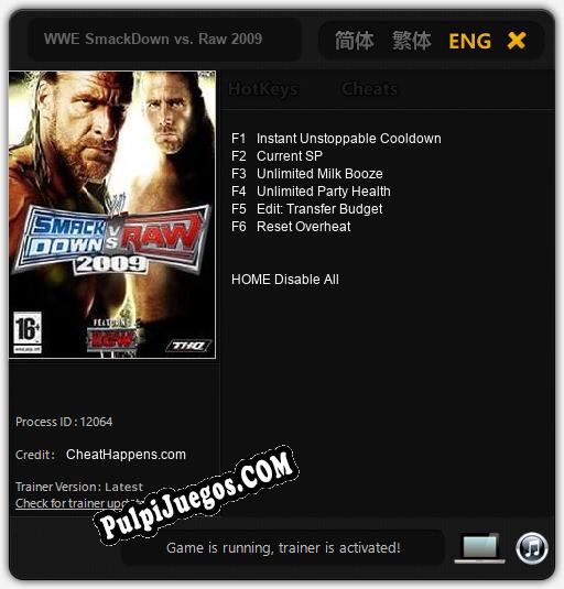 Entrenador liberado a WWE SmackDown vs. Raw 2009 [v1.0.3]