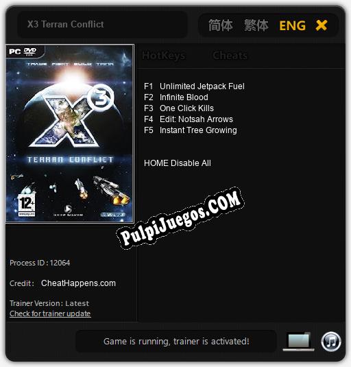 X3 Terran Conflict: Cheats, Trainer +5 [CheatHappens.com]