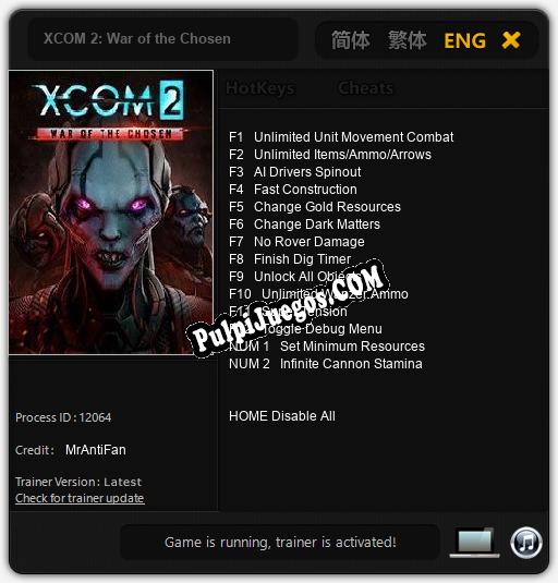 XCOM 2: War of the Chosen: Trainer +14 [v1.5]