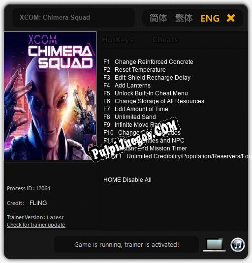 Entrenador liberado a XCOM: Chimera Squad [v1.0.5]