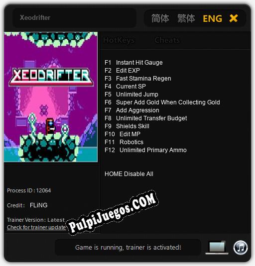 Xeodrifter: Cheats, Trainer +12 [FLiNG]