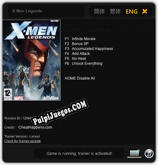 X-Men Legends: Treinador (V1.0.23)