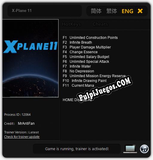 Entrenador liberado a X-Plane 11 [v1.0.4]