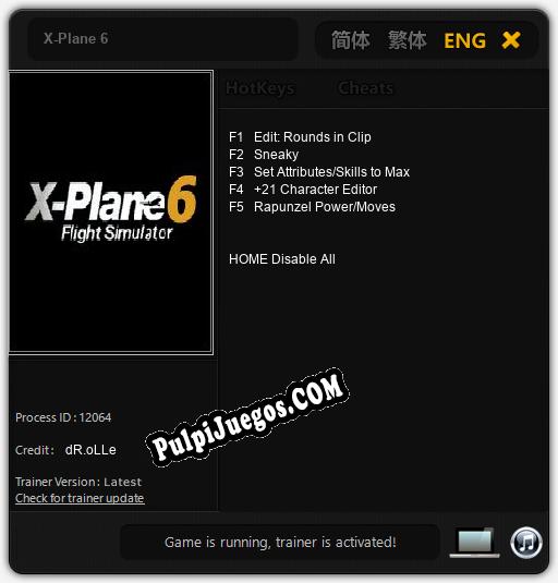 X-Plane 6: Trainer +5 [v1.9]