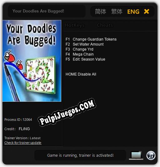 Entrenador liberado a Your Doodles Are Bugged! [v1.0.4]