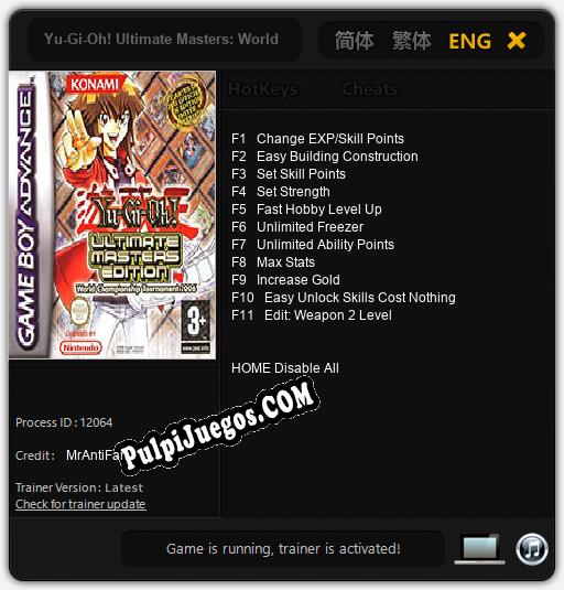 Yu-Gi-Oh! Ultimate Masters: World Championship Tournament 2006: Treinador (V1.0.92)