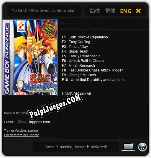 Yu-Gi-Oh! Worldwide Edition: Stairway to the Destined Duel: Treinador (V1.0.48)