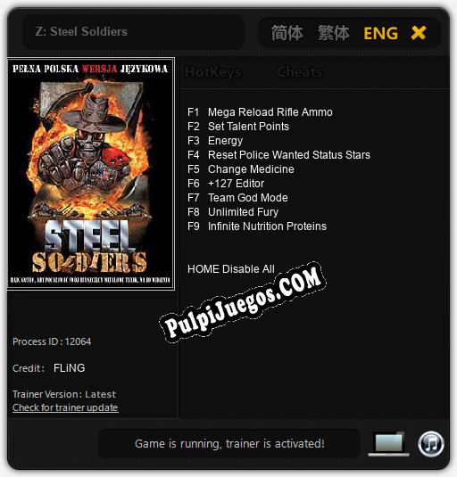 Z: Steel Soldiers: Treinador (V1.0.85)