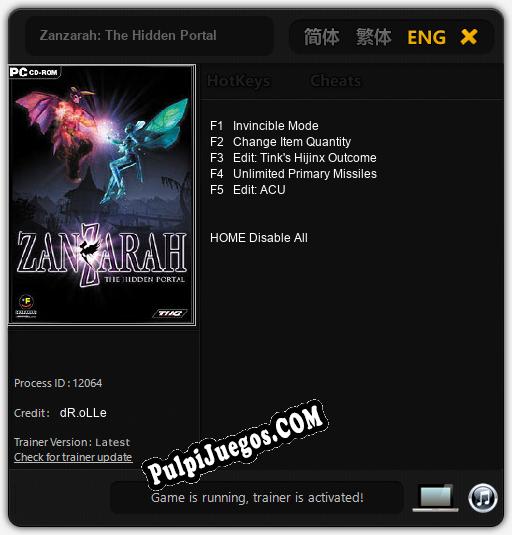 Zanzarah: The Hidden Portal: Trainer +5 [v1.3]