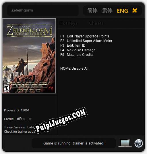 Zelenhgorm: Cheats, Trainer +5 [dR.oLLe]