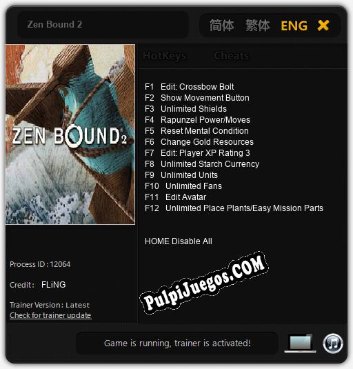 Entrenador liberado a Zen Bound 2 [v1.0.4]