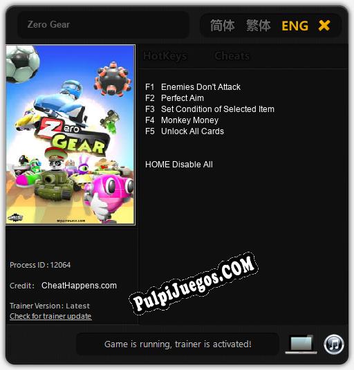 Entrenador liberado a Zero Gear [v1.0.9]