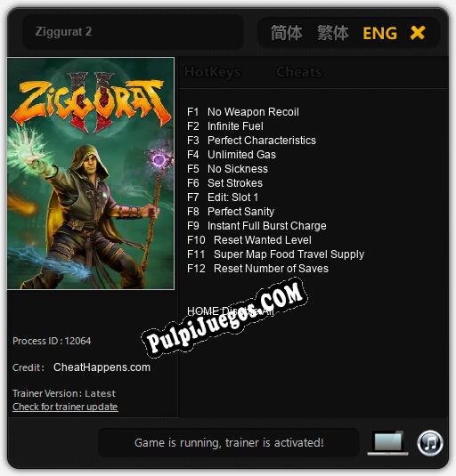 Ziggurat 2: Cheats, Trainer +12 [CheatHappens.com]