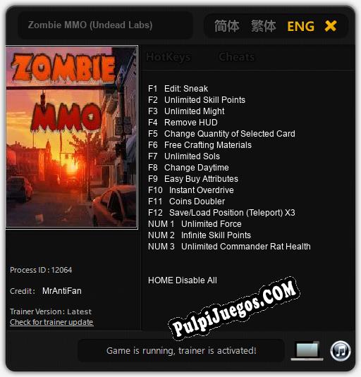 Zombie MMO (Undead Labs): Cheats, Trainer +15 [MrAntiFan]