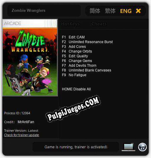 Entrenador liberado a Zombie Wranglers [v1.0.1]