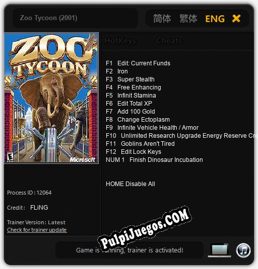 Zoo Tycoon (2001): Cheats, Trainer +13 [FLiNG]