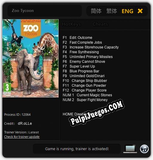 Entrenador liberado a Zoo Tycoon [v1.0.7]