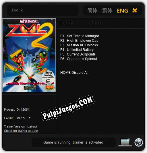 Zool 2: Treinador (V1.0.99)